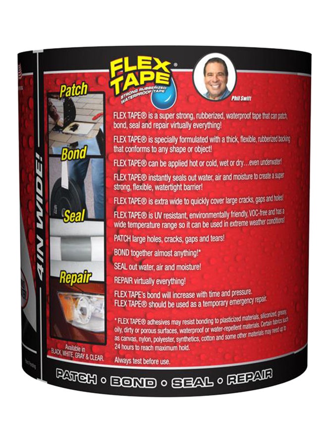 FLEX TAPE - Seal Tape Black 4x5inch - Image 1
