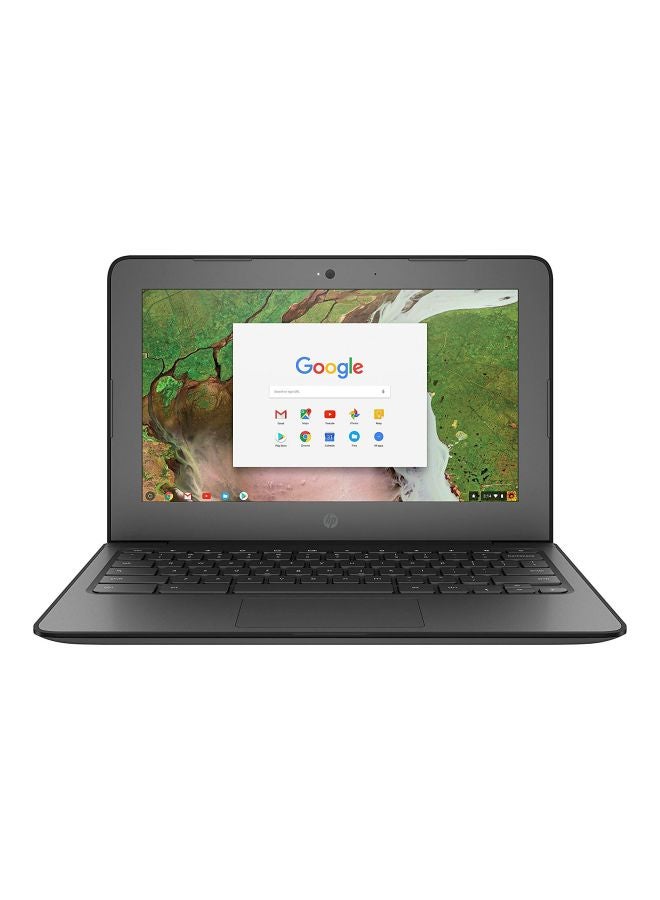 HP لابتوب كروم بوك 11 G6 EE بشاشة 11.6 بوصة، معالج سيليرون/ ذاكرة رام 4 جيجابايت/ ذاكرة eMMC سعة 16 جيجابايت/ بطاقة رسومات إنتل عالية الوضوح 500/ نظام تشغيل كروم OS أسود - Image 1