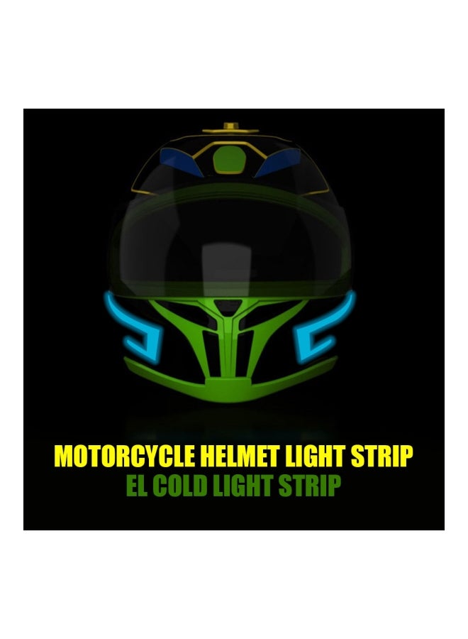Generic 2-Piece Slow Flash Motorcycle Helmet Light Strip With Controller Set - Image 3