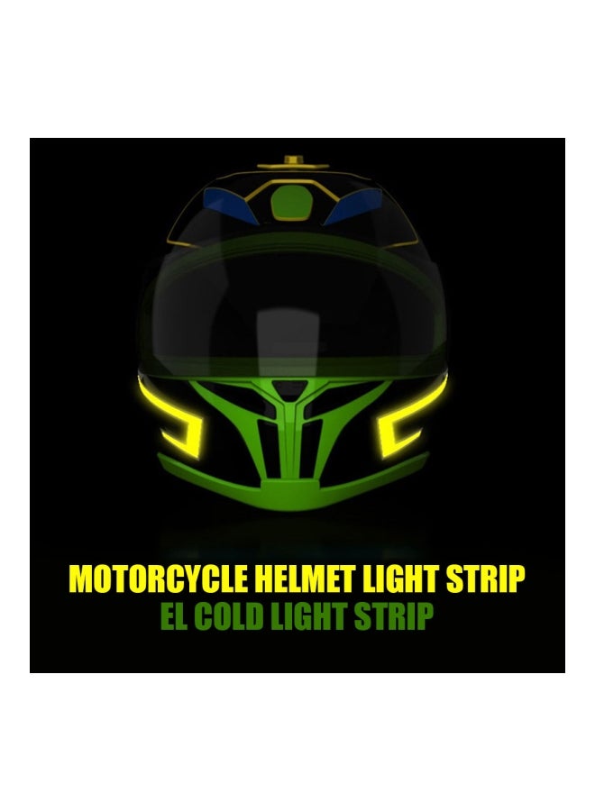 Generic 2-Piece Slow Flash Motorcycle Helmet Light Strip With Controller Set - Image 4