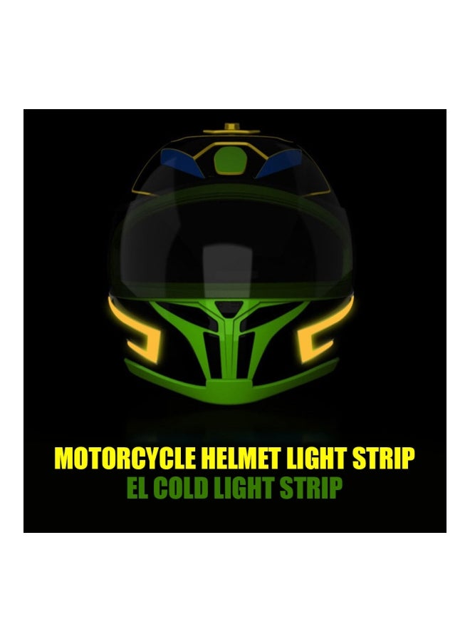 Generic 2-Piece Slow Flash Motorcycle Helmet Light Strip With Controller Set - Image 4