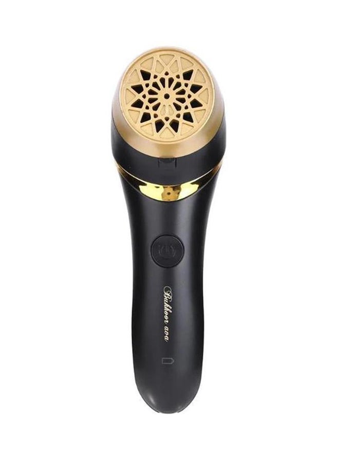 كروني جهاز لحرق البخور صغير وقابل للطي ومزود بمنفذ USB أسود/ذهبي 6.3x1.97بوصة - Image 1