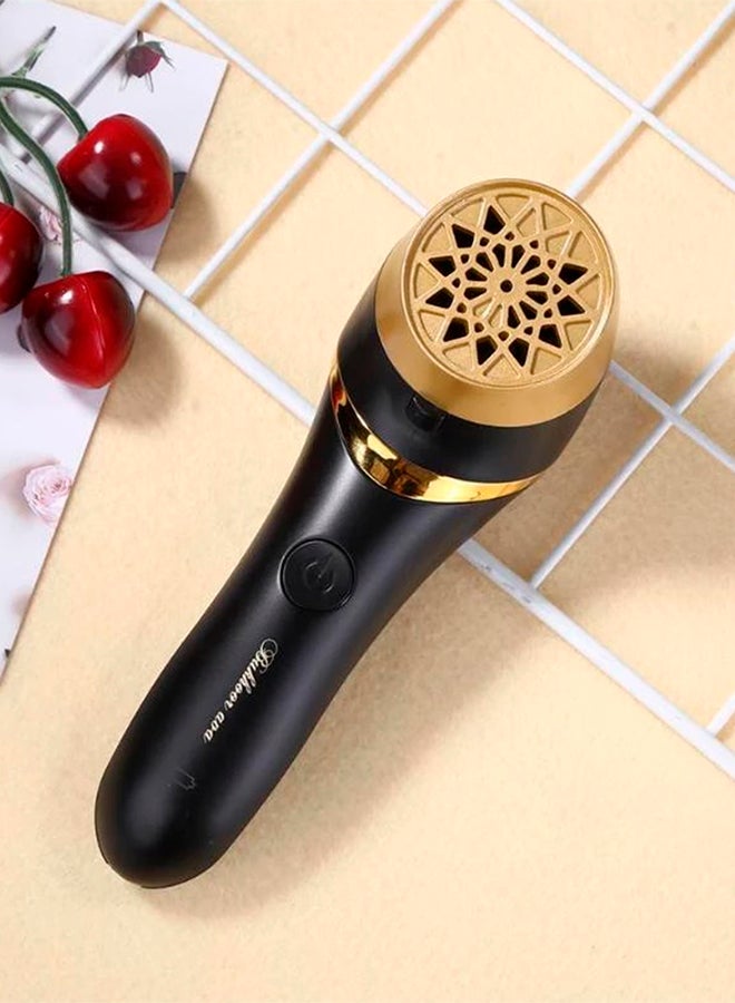 كروني جهاز لحرق البخور صغير وقابل للطي ومزود بمنفذ USB أسود/ذهبي 6.3x1.97بوصة - Image 4