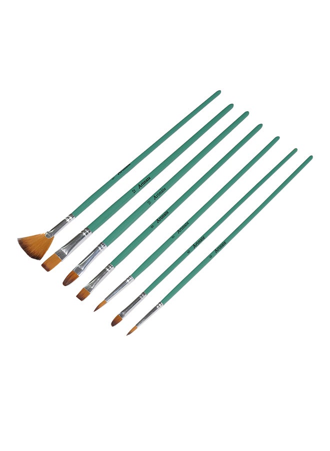 آرتمايت طقم فرش آرتميت من 7 قطع مكون من فرشاتين برأس مستدير و5 فرش برأس مسطح متعدد الألوان - Image 1