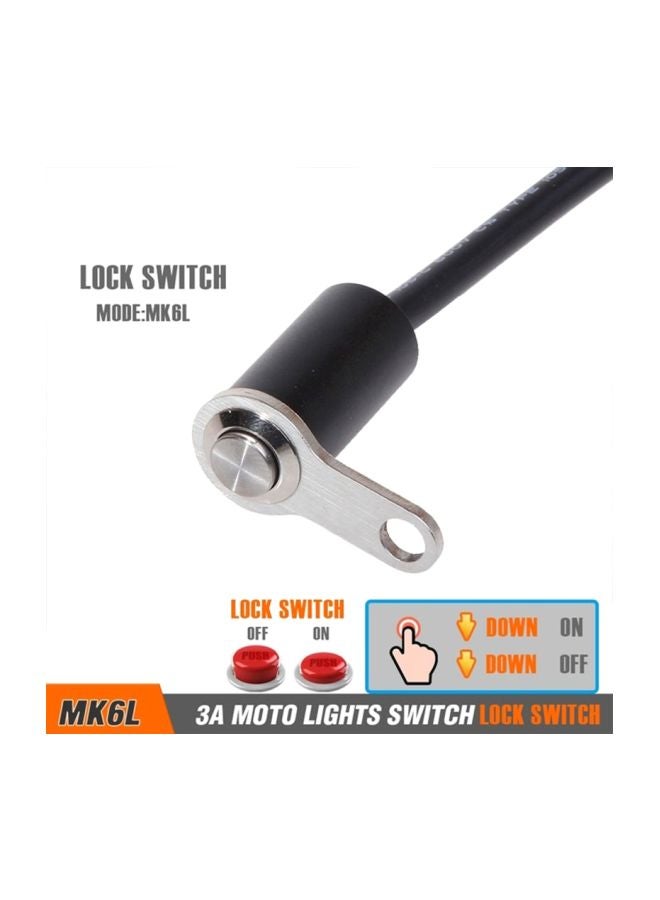 Generic Aluminum Alloy Self-Locking Motorcycle Switch  - Image 2
