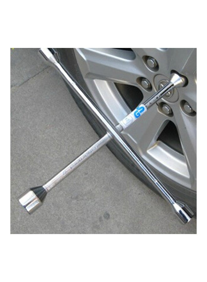 Generic Tire Iron Lug Wrench With Socket Adapters  - Image 3