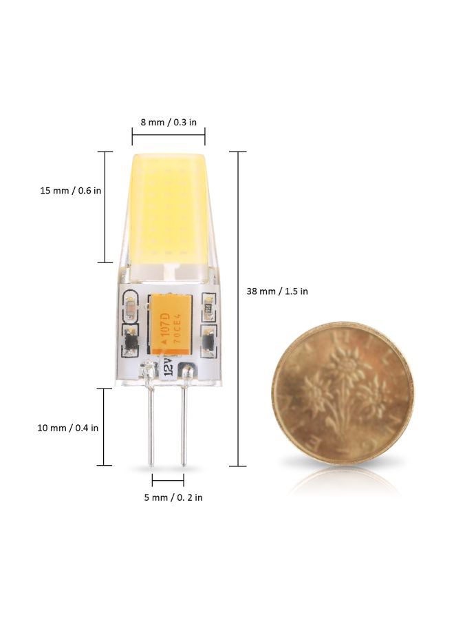 Tomshine Pack Of 6 COB SMD Halogen Bulb White 13.4x7.8x2.5cm  - Image 5