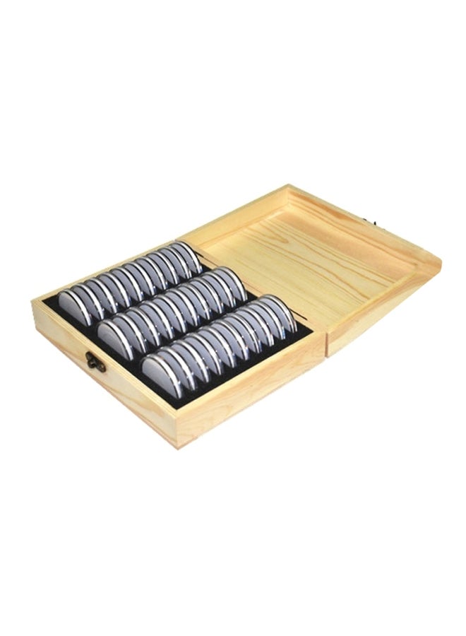 Commemorative Coins Storage Box Beige 28x5x19cm - Image 1