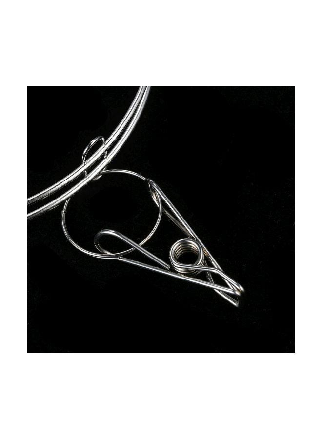 حامل تجفيف الملابس متعدد الأغراض فضي - Image 4