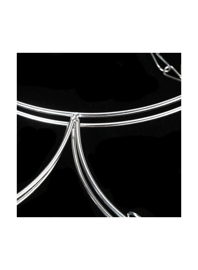 حامل تجفيف الملابس متعدد الأغراض فضي - Image 5