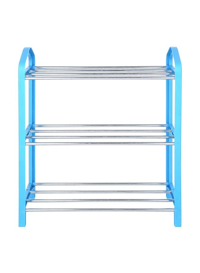 3-Tier Shoe Rack Stand Blue 42x20x45cm  - Image 1