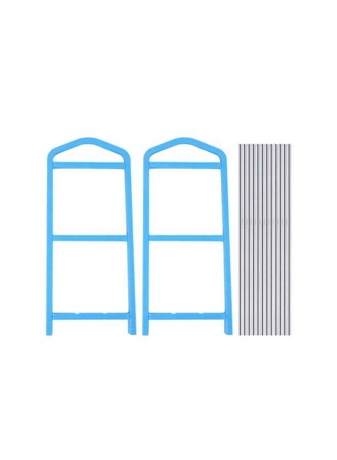 3-Tier Shoe Rack Stand Blue 42x20x45cm  - Image 5