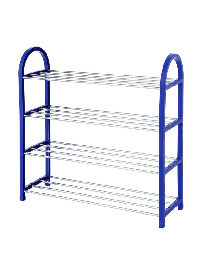 4-Tier Shoe Rack Stand Blue 57x19x57cm  - Image 1
