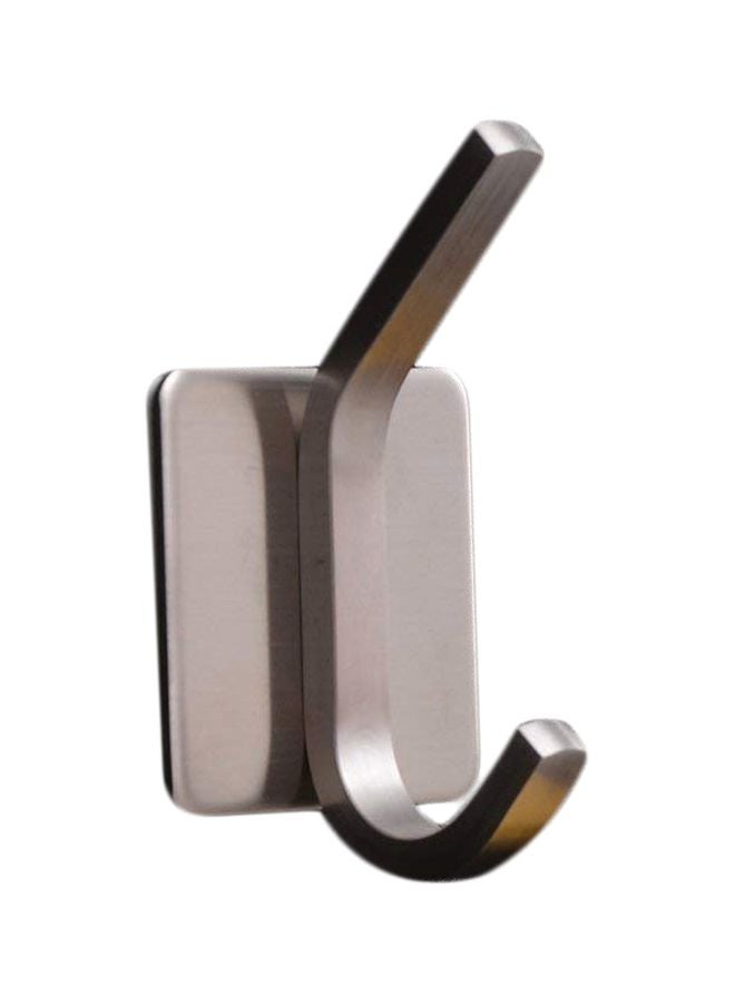 Adhesive Towel Hook Silver 4.5x2.6x4.5centimeter  - Image 1