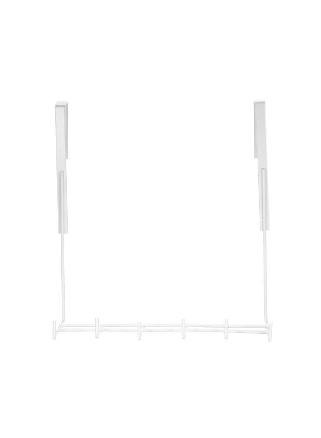 6-In-1 Multifunctional Hook Rack White - Image 2