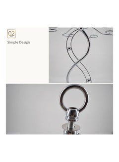 Decdeal 6-Hooks Stainless Steel Wine Cup Holder Silver 13 x24.5x32cm  - Image 3