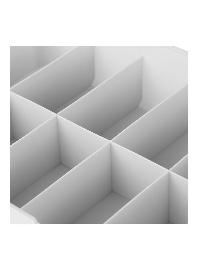 مقسم منظم للملابس قابل للتكديس رمادي 31x24.5 x3.5سم - Image 4