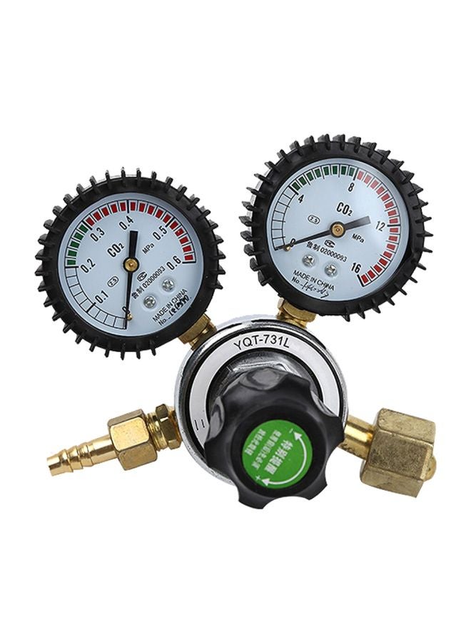 Nitrogen Pressure Reducing Regulator White/Black/Gold 16x14x15cm 