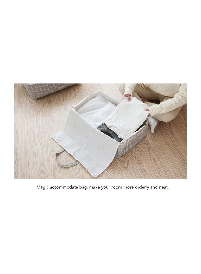 Damp-proof Clothes Organizing Bag Grey/White 32x4.5x26cm - Image 2