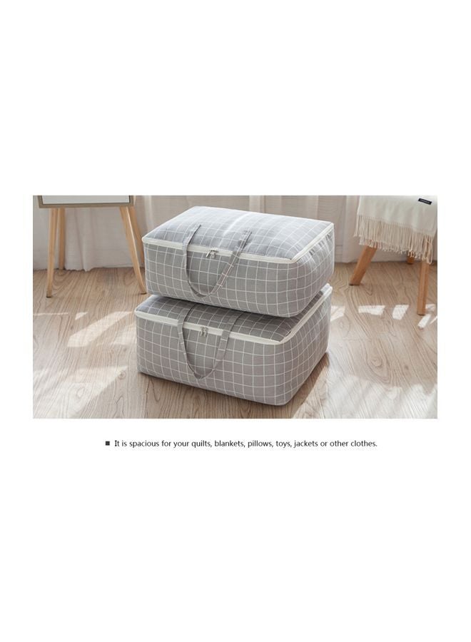 Damp-proof Clothes Organizing Bag Grey/White 32x4.5x26cm - Image 4