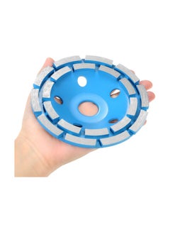 Generic Diamond 2 Row Segment Grinding Wheel Blue/Silver 5inch  - Image 3