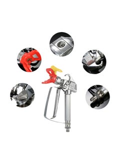 Generic Airless Paint Sprayer With Nozzle Guard Silver/Red 20x6.8x17.5centimeter  - Image 3