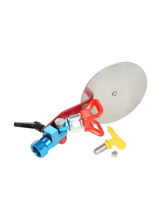 Color Separation Baffle Spraying Machine Silver/Blue/Red 27x6.8x17.5cm - Image 1