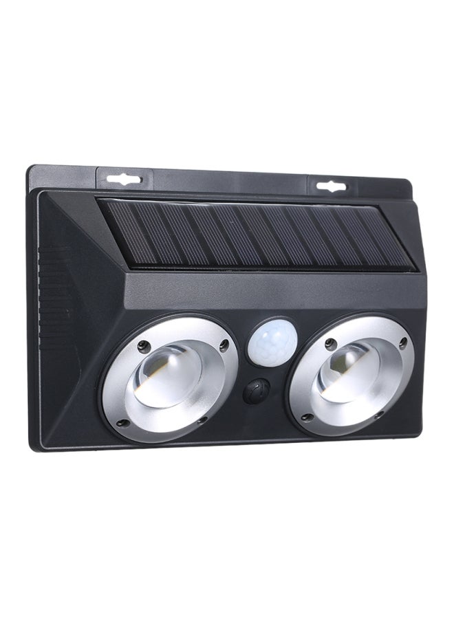 مصباح LED يعمل بالطاقة الشمسية يتم تثبيته على الحائط أبيض 195x120x50مم - Image 1