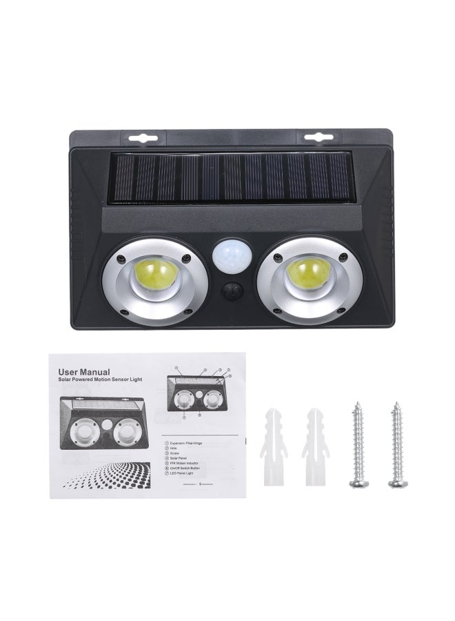 مصباح LED يعمل بالطاقة الشمسية يتم تثبيته على الحائط أبيض 195x120x50مم - Image 4