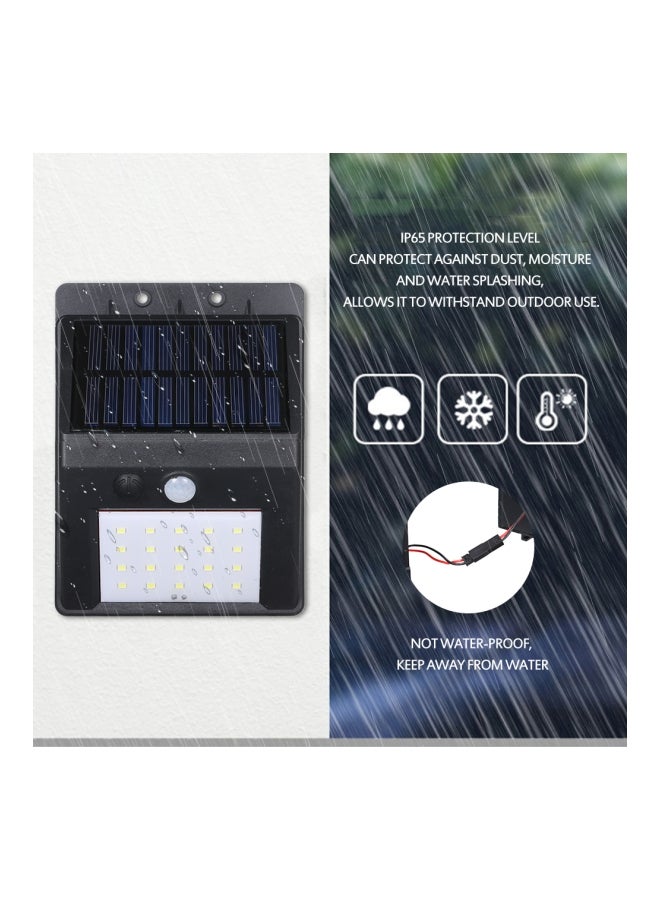 مصباح LED للحائط يعمل بالطاقة الشمسية أبيض - Image 2