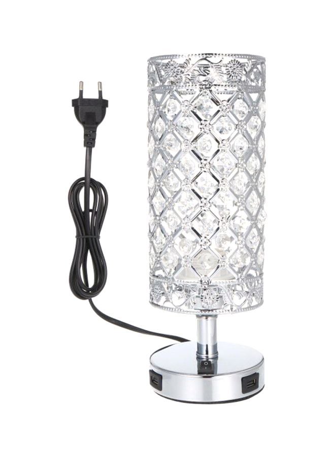 Tomshine Crystal Table Lamp Silver/Clear 27.00x13.00x13.00cm  - Image 1
