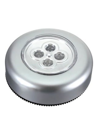 مصباح LED صغير لاسلكي دائري مزود بعدد 4 لمبات يعمل بالضغط. أبيض - v1572868905/N31450865A_1