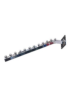 Generic Silicon Wall Mounted Clothes Hanger Silver 42x7x5centimeter 
