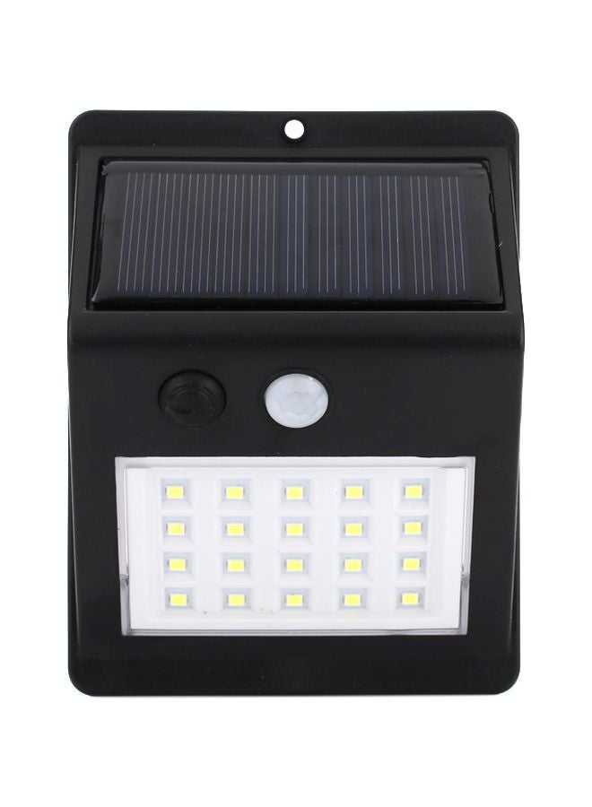 Solar Powered Motion Sensor LED Light White 13x10x5centimeter - Image 1