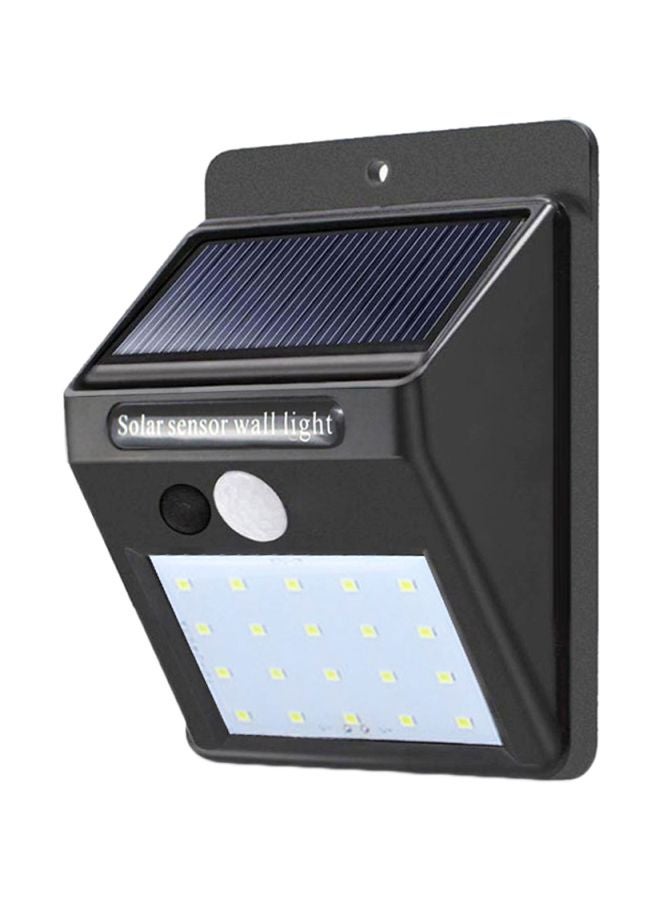 مصباح LED يعمل بالطاقة الشمسية ومزود بجهاز استشعار للحركة بالأشعة تحت الحمراء السلبية أبيض 13x10x5سم  - Image 1