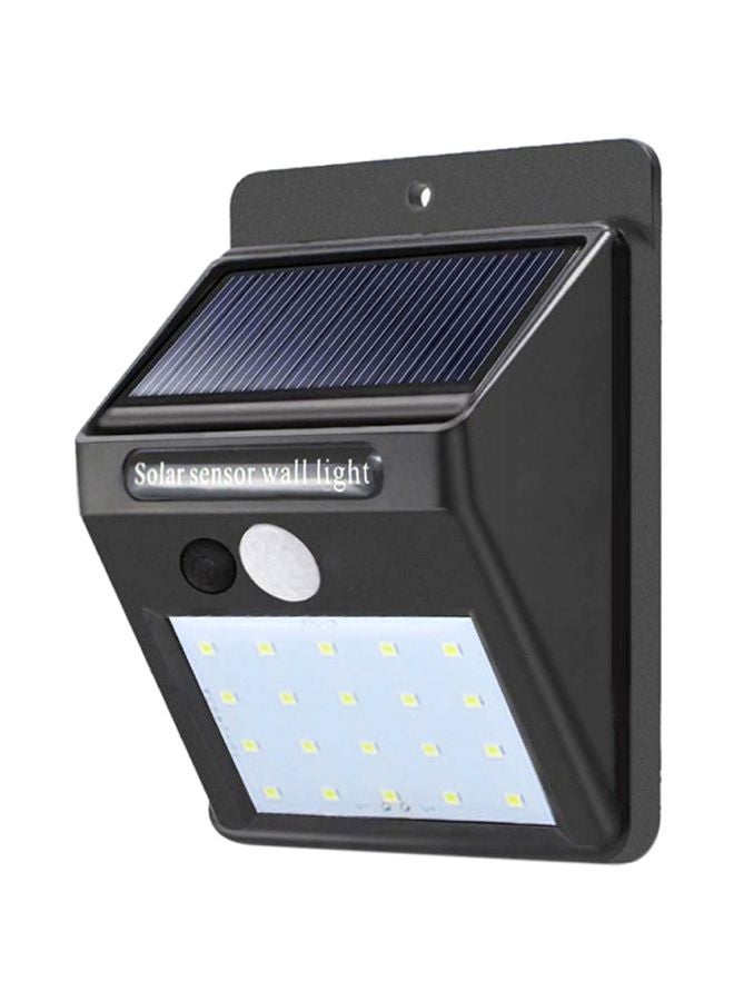 مصباح LED يعمل بالطاقة الشمسية ومزود بجهاز استشعار للحركة بالأشعة تحت الحمراء السلبية أبيض 13x9x5سم - Image 1