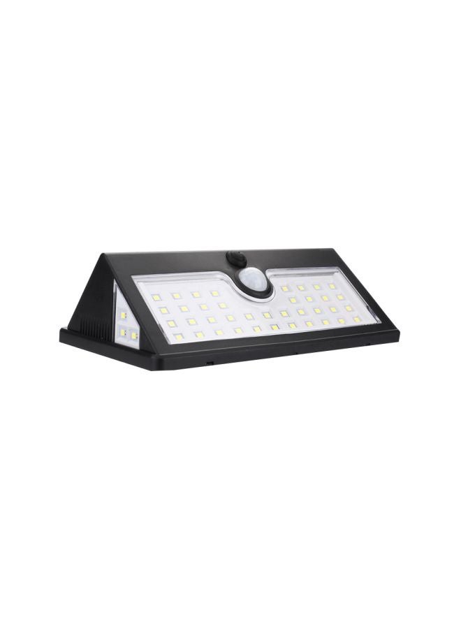 مصباح LED يعمل بالطاقة الشمسية مزود بجهاز استشعار الحركة أبيض/ أسود 18x12x6سم - Image 3