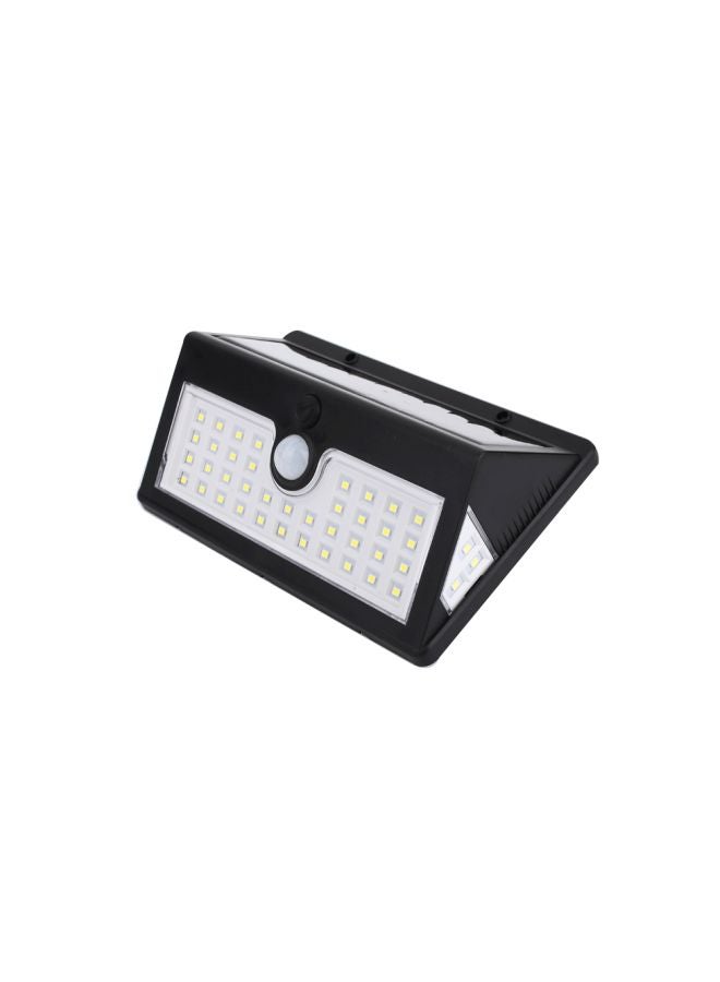 مصباح LED يعمل بالطاقة الشمسية مزود بجهاز استشعار الحركة أبيض/ أسود 18x12x6سم - Image 5