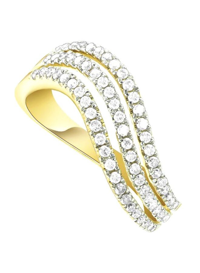 Lifestyle Fine Jewelry - 14 Karat Gold Diamond Studded Ring - Image 1