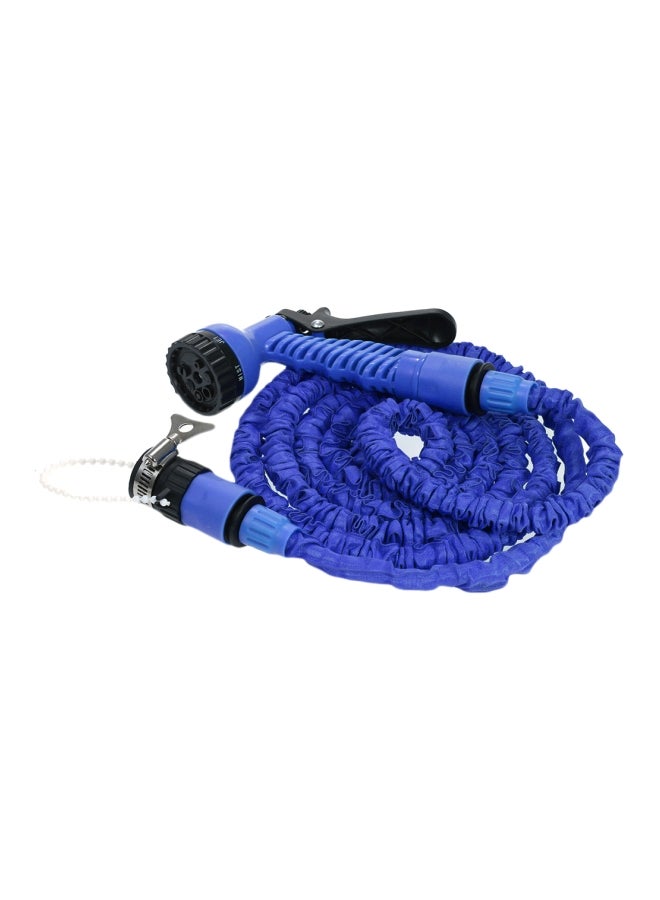 Generic Expandable Garden Hose Pipe With Spray Gun Blue/Black 25feet  - Image 1