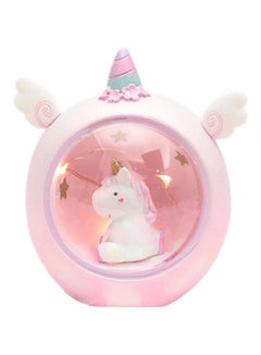 LED Unicorn Night Table Light Pink/White 14x11x8cm