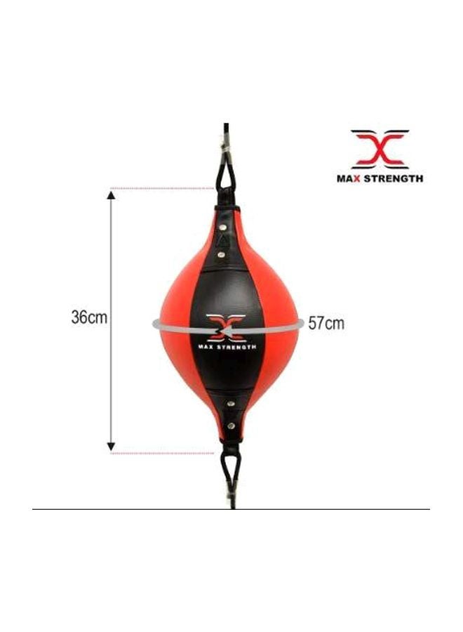 Max Strength Double End Synthetic Leather Speed Ball 36cm  - Image 3