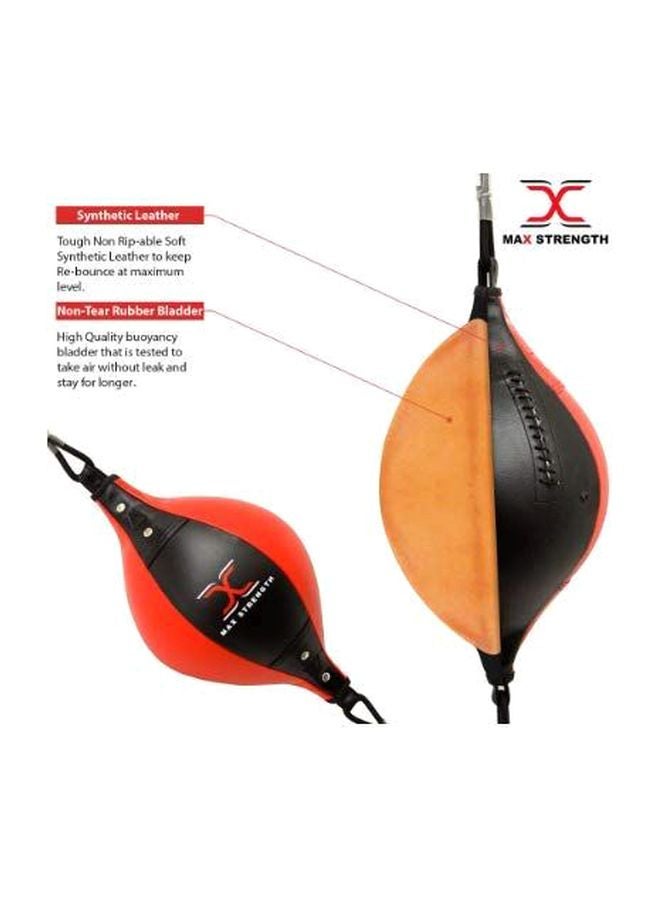 Max Strength Double End Synthetic Leather Speed Ball 36cm  - Image 4
