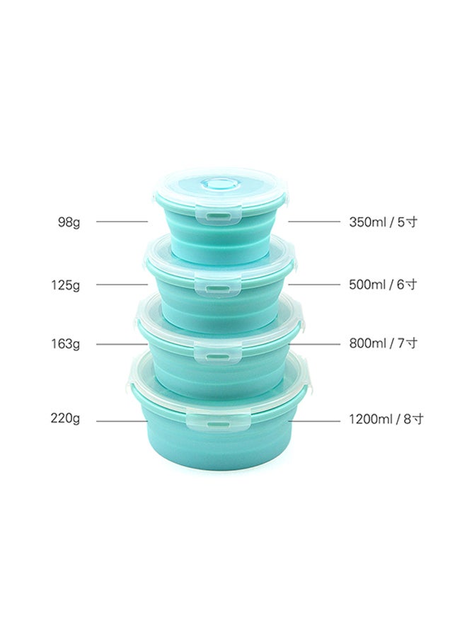 Generic 3-Piece Collapsible Food Storage Set Blue  - Image 4