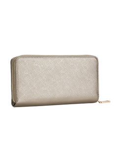 PARFOIS Solid Design Zipper Closure Wallet Silver  - Image 2