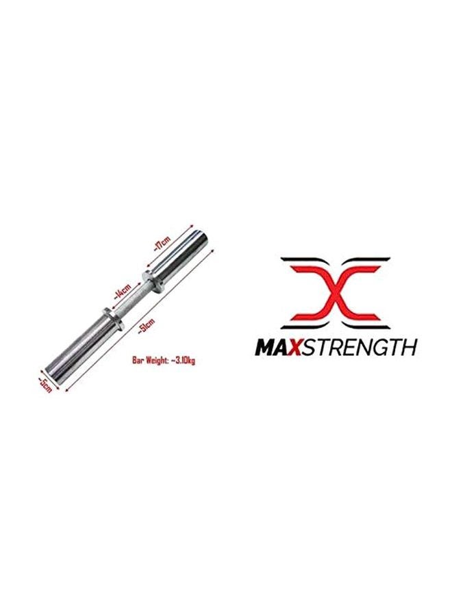 Max Strength 2-Piece Steel Dumbbell Bar Set 51cm - Image 5