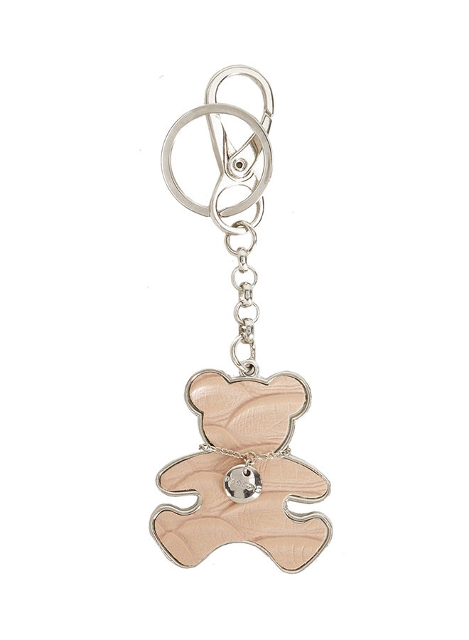 PARFOIS Bear Key Ring Beige/Silver - Image 1