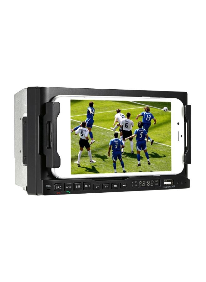 Multifuction Car Cell Phone Holder And Charger Black - Image 1