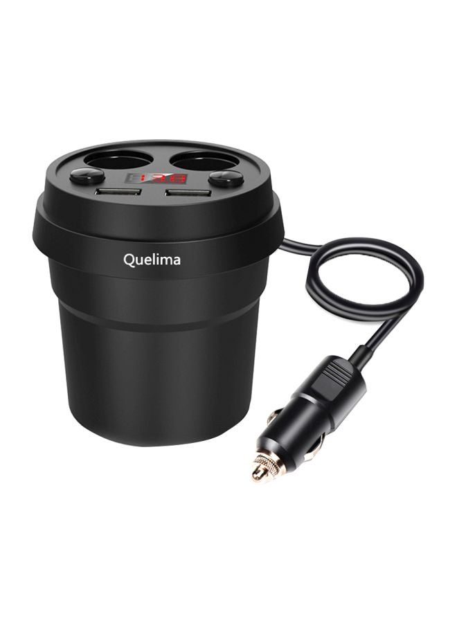 Quelima Car Cup Charger Black  - Image 1