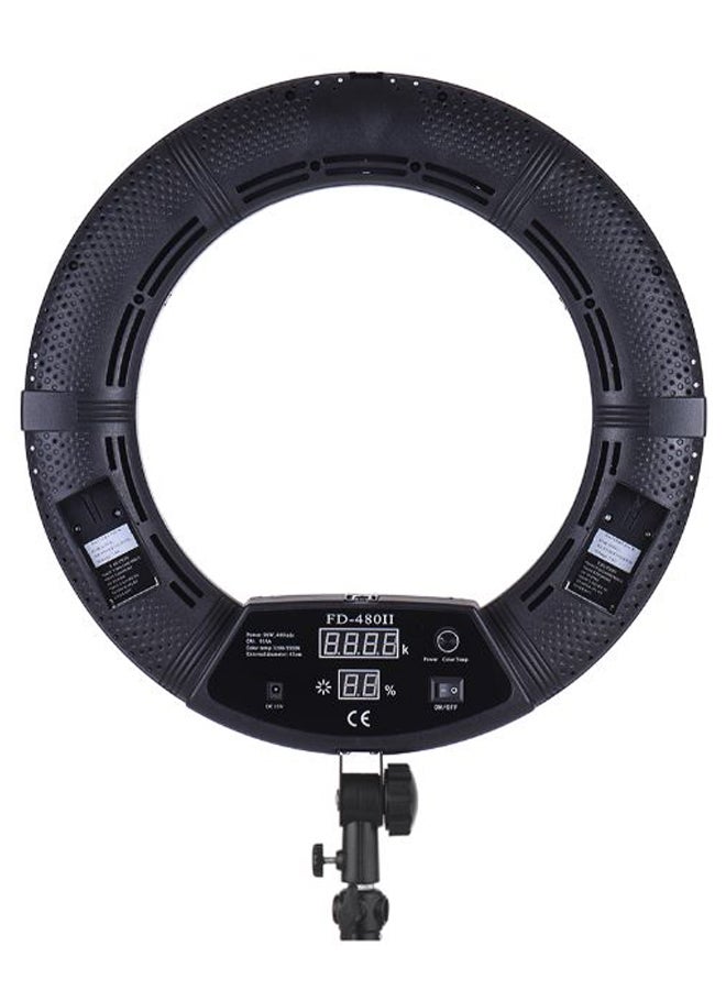Dimmable Camera LED Photography Ring Light Black/White - Image 2